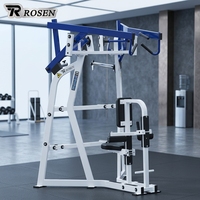 Máquina de remo de alta resistencia ROSEN con placas de peso para entrenamiento de fuerza