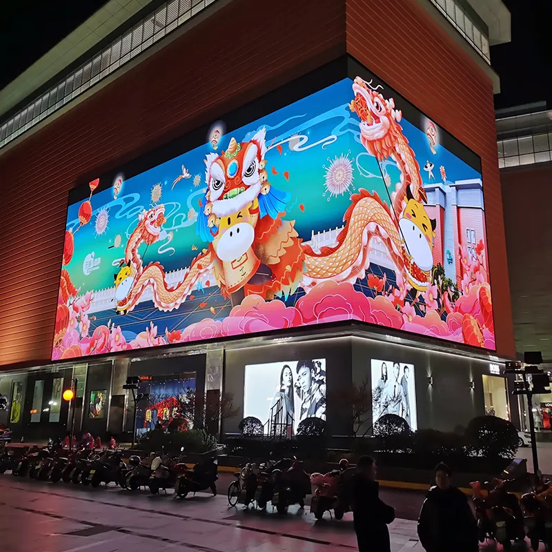 Big Led Video Wall Led Advertising Mall Screen Outdoor Led Screen Display 3D Outside Building Commercial Digital Billboard