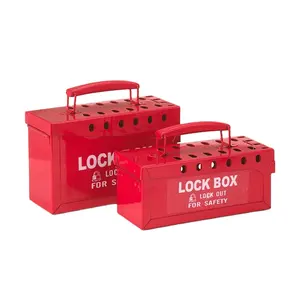 Factory Wholesale High Capacity Safety Metal Group Lockout Box