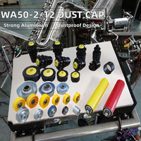 WA Wa50-2-12 Embout de roue en plastique anti-poussière pour roulement à rouleaux en acier inoxydable/aluminium, embout en caoutchouc/nylon, neuf