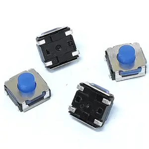 Kans tact switch spst smd tact switch bleu 4 broches 6.2x6.2 tact switch