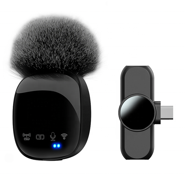 Wireless Lavalier Microphone Professional Mini Lapel Mic Noise Reduction for Video Recording Live Streaming Vlog