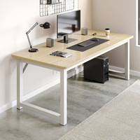 Bureau d'étudiant rectangulaire simple, table longue, taille personnalisée, couleur du plateau au choix, mobilier scolaire pour salle de classe, salle de réunion, salle d'étude