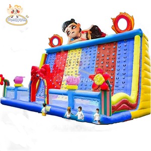 Tempat Bermain Anak Nezha Indoor PVC Inflatable Rock <span class=keywords><strong>Climbing</strong></span> Jump Bed, Fleksibel untuk Penggunaan di Luar Ruangan, Kastil Loncat untuk Hiburan Anak - Product Image 2