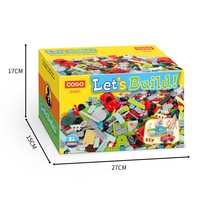 COGO – blocs de construction compatibles pour enfant, jouet en plastique ABS, briques à assembler soi-même, ensemble de 600 pièces