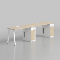 Meubles de bureau modernes, tables de bureau modulaires, postes de travail 4 places, cabines de centre d'appels, bureaux pour 2 personnes