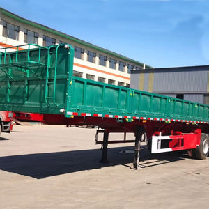 Camion basculant de 80 tonnes <span class=keywords><strong>semi</strong></span>-<span class=keywords><strong>remorque</strong></span> latérale hydraulique avec bâche en acier pour le transport de matériaux en vrac - Product Image 3
