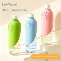 Adaptateur de bouteille pliable en TPR pour animaux de compagnie (chats et chiens) – Accessoire de boisson portable pour l'extérieur, sans BPA, étanche, qualité alimentaire