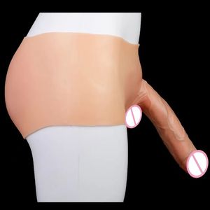 FAAK Realistischer Massiver Silikon-<span class=keywords><strong>Dildo</strong></span> mit Slip Silikon-Höschen Große Penishülle zur Penisvergrößerung & -verlängerung Sexspielzeug für Männer - Product Image 1