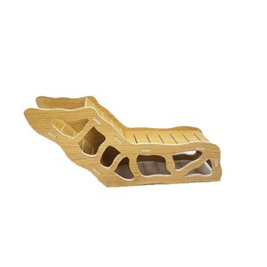 Boîte de cachette <span class=keywords><strong>pour</strong></span> <span class=keywords><strong>hamster</strong></span> transfrontalier, tunnel, maison, plateforme en bois à deux étages, jouet, tunnel souterrain doré, salle de fouille, 160g - Product Image 3