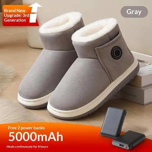 Zapatos de Algodón Unisex Recargables con Calefacción Eléctrica de Grafeno, Antideslizantes y con Regulación de Temperatura para Invierno - Product Image 3