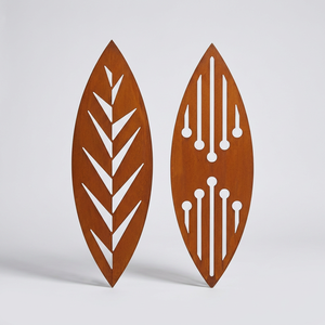 Paravent décoratif de jardin en acier Corten découpé au laser pour l'extérieur, clôture d'intimité, panneaux décoratifs, faible entretien, respectueux de l'environnement - Product Image 1