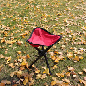Comfortable Three-Legged Foldable Camping Beach Fishing Travel Chair Outdoor Multipurpose Folding <b>Stool</b> for <b>Garden</b> Warehouse Use - Product Image 1