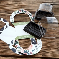Fabricant OEM, boîte d'emballage en plastique semi-circulaire blister, emballage de dessert suisse en rouleau