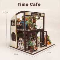 Kit de maison miniature à faire soi-même, puzzle en bois 3D de Noël, ensemble de bricolage pour la décoration de la maison, à partir de 10 ans, fabriqué en Chine