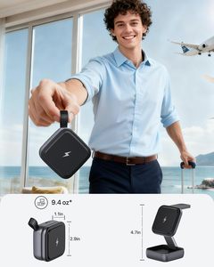 Cargador Inalámbrico 3 en 1 Magnético Plegable, Base de Carga Rápida para iPhone 17-12/Serie Air, para Reloj Inteligente y para <span class=keywords><strong>AirPods</strong></span> - Product Image 4