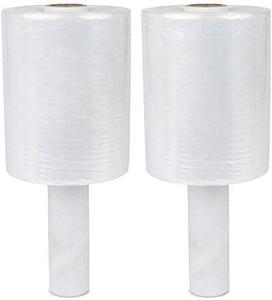 Extra thick 80 gauge stretch wrap strong self-adhesion and tear resistance. Comes with convenient handle for easy use - Product Image 3