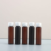 Bouteille de 50 ml en PP résistante aux hautes températures pour liquides buvables, avec couvercle résistant aux enzymes, couleur marron, sérigraphie double couche