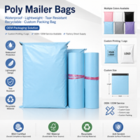 Sac d'expédition personnalisé en grande quantité sac postal biodégradable en poly imperméable sacs d'expédition pour vêtements