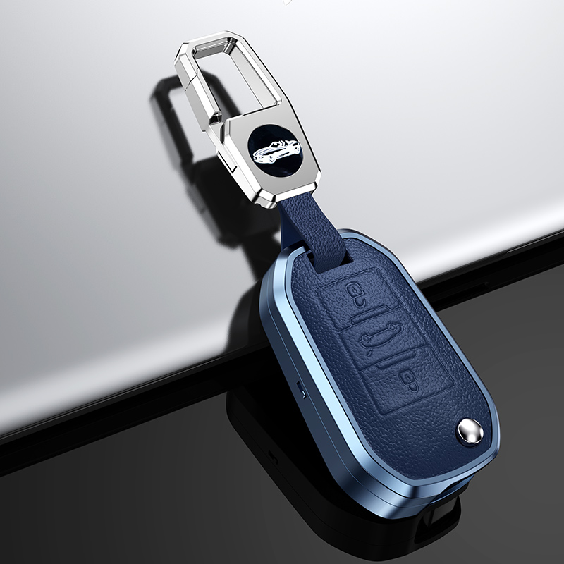 Blue+Key Ring