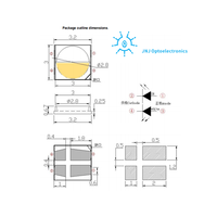 LED IR Plano Dual 3030 de 940nm 950nm + LED SMD de Luz Blanca para Cámara de Seguridad Solar
