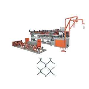 fully automatic Diamond Gi and pvc wire mesh chain link fence weaving net making machine for sale