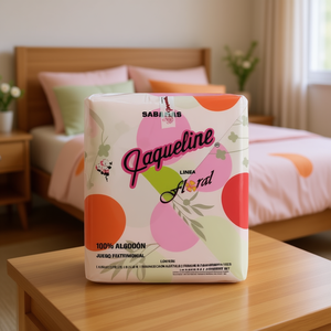 Juego de Sábanas Florales Jaqueline 100% Algodón, Tamaño Individual, Estampado con Motivos Vegetales, para Uso Doméstico - Product Image 2