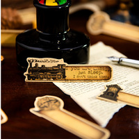 Autocollants en papier kraft, lot de 45 pièces, série de messages temporels, décoration rétro, 4 choix