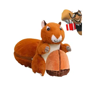 Moyun Criativo esquilo nutty pelúcia brinquedo bonito simulação porca envolto esquilo para crianças