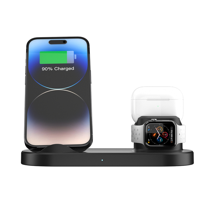 Hot Sale 20W Wireless Charger Stand Cheap 3 in 1 Multifunction Phone Charging Device with Fast Wireless Technology