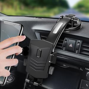 Support magnétique pour té<span class=keywords><strong>l</strong></span>éphone de voiture à hauteur réglable avec rotation à 360° °   Support à ventouse rotatif pour tableau de bord et pare-brise - Product Image 5