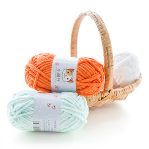 Yarncrafts Chăn Khăn Quàng Cổ Búp Bê Đan Tay 100% <span class=keywords><strong>Polyester</strong></span> Chenille Chunky Sợi - Product Image 6