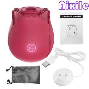 Jouets sexuels : Vibrateur rose en forme de rose pour femmes, stimulateur clitoridien et des mamelons, jouet sexuel rose à succion, vibrateurs clitoridiens et du point G pour femmes et couples - Product Image 6