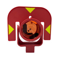 Prisme topographique GPR111 Rouge Réfléchissant circulaire de base unique Remplacer le prisme avec support et cible pour station totale