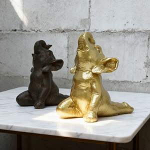 Nouvelles décorations en résine d'éléphant méditant, animal de yoga, cadeau d'affaires <span class=keywords><strong>zen</strong></span>, décoration de bureau et de maison, artisanat - Product Image 4