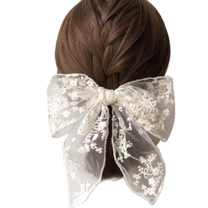 <span class=keywords><strong>Fiocco</strong></span> di margherita in <span class=keywords><strong>Tulle</strong></span> ormiato Vintage con elastico o clip per ragazze e donne - Product Image 1