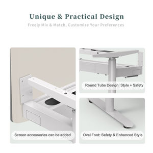 La altura del escritorio eléctrico inteligente moderno se puede ajustar de pie, el marco del escritorio, el escritorio de mueble - Product Image 6