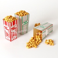 Anteng Custom 46 Oz Color Carnival Stripes Paper Popcorn Snack Cup Box Take Out Cajas de embalaje de chips de pollo frito