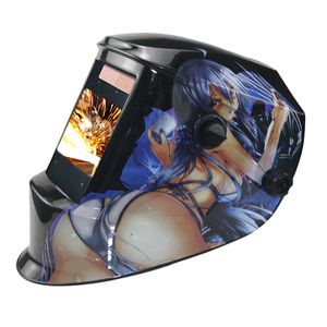Máscara de Soldadura con Sensor de Arco Grande DIN5-DIN13, Oscurecimiento Automático Solar, TIG MIG MMA, Color Real, Ventana Grande 100*67MM - Product Image 1