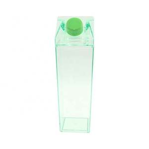 16Oz Eco-Friendly Wholesale <b>Plastic</b> Transparent Leak-Proof <b>Cup</b> Milk Box Carton Shaped Bottle Lid Milk Cold Direct Drinking Party - Product Image 3