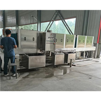 Laveuse industrielle électrique multifonctionnelle haute pression pour caisses, paniers et bacs de manutention en métal/rouleaux