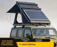 Tente de camping triangulaire à toit rigide en alliage d'aluminium, automatique, pour SUV, imperméable, coupe-vent, 3000 mm, tente de voiture