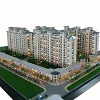 Modelo arquitectónico inmobiliario moderno personalizado, diseño de plan de casa, modelos de Arquitectura de mansión a escala de fábrica