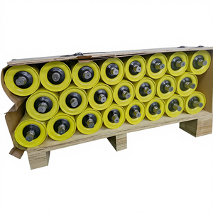 Roller Pengangkut Datar Industri dengan Bantalan Bola Kondisi Baru Standar Idler Konveyor - Product Image 1