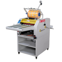 SMFM390C 370mm film machine à plastifier chauffage à l'huile rouleau chaud machine à plastifier petit plastifieur