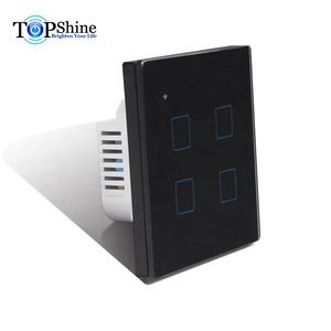 Không có trung tính có dây <span class=keywords><strong>Wifi</strong></span> tường interruptor 4 gang cuộc sống thông minh <span class=keywords><strong>Wifi</strong></span> cảm ứng chuyển đổi tương thích với Google nhà và Alexa - Product Image 3