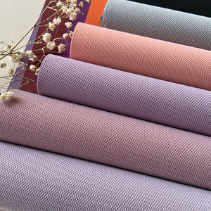 Tissu en cuir synthétique PVC à texture litchi, motif gaufré pour canapés et chaises - Product Image 3