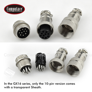Conector Circular de Aviación GX16 Serie 2/3/4/5/6/7/8/9/10 Pines IP55 Macho/Hembra, Conector de Cable para Panel/Cable Metálico - Product Image 6