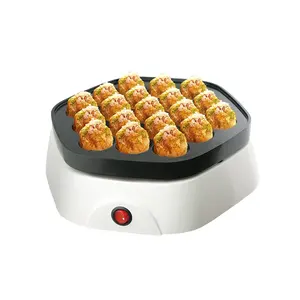 19 delik Mini Takoyaki yapımcısı aperatif yiyecek makinesi kahvaltı için