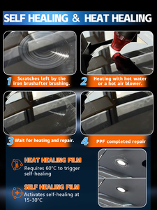 Película Protectora de Pintura para Carrocería de Automóvil Transparente, Autoadhesiva, Antiarañazos, de TPU PPF, de 7.5mil, 1.52*15m/rollo, con 5 Años de Garantía - Product Image 6